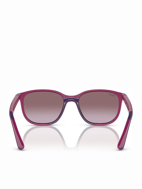 Ray Ban Τετράγωνα Παιδικά Γυαλιά Ηλίου με Polarized Φακό Μωβ