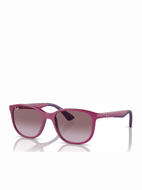 Ray Ban Τετράγωνα Παιδικά Γυαλιά Ηλίου με Polarized Φακό Μωβ
