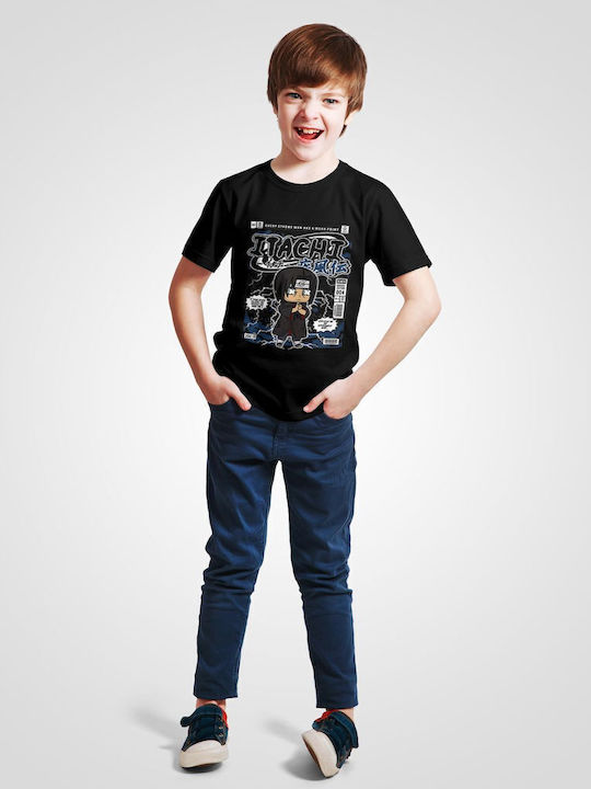Παιδικό T-shirt Μαύρο Itachi Uchiha