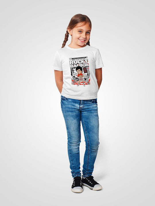 Παιδικό T-shirt Λευκό Rocky Balboa