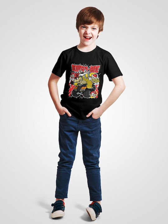 Παιδικό T-shirt Μαύρο Bowser Ride