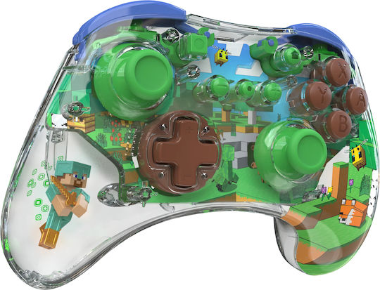 PDP 500-234-STV Gamepad Cu Fir Pentru Switch Minecraft Biome Pădure