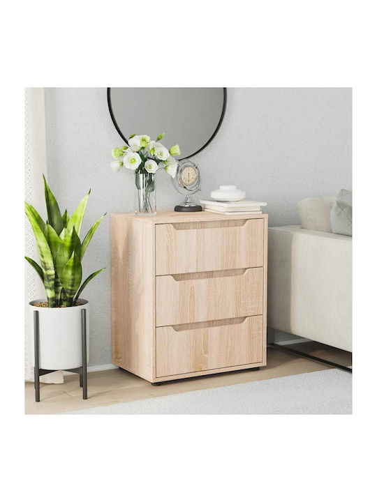 Vidaxl Sideboard Visnes Δρυς Sonoma 60x40x73 Cm Ξύλο Μηχανής