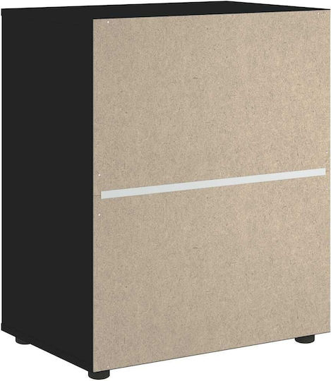 Vidaxl Sideboard Visnes Schwarz 60x40x73 cm Holzwerkstoff