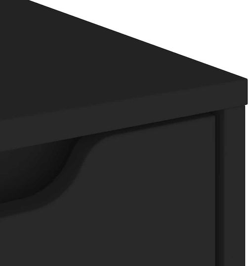 Vidaxl Sideboard Visnes Schwarz 60x40x73 cm Holzwerkstoff