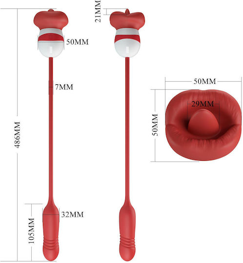 Pretty Love Ashlynn 5 Vibration Functions 5 Thrusting Settings 5 Licking Settings