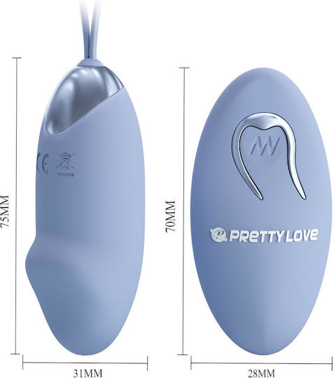 Vibrator Egg cu Telecomandă Albastru