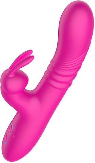 Δονητής Rabbit με Απομακρυσμένο Έλεγχο Ροζ
