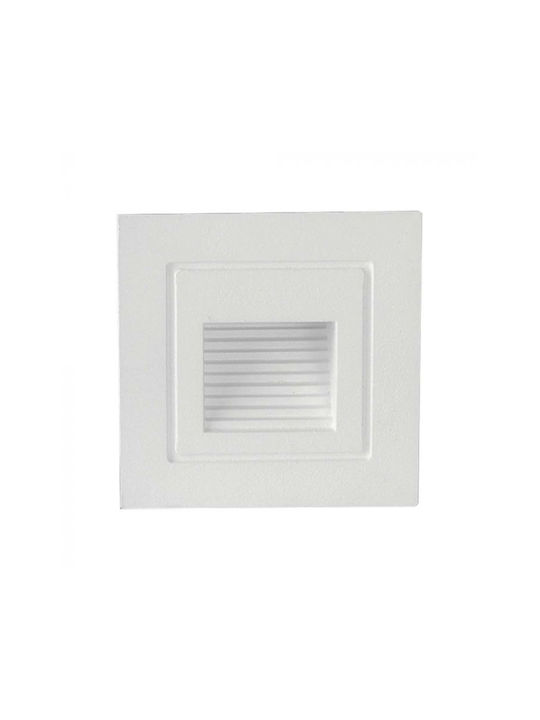 V-TAC Wall-Mounted Outdoor Ceiling Light LED IP65 5W with Warm White Light 8.4x8.4x5εκ.