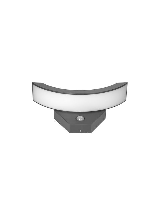 Adviti Стенно Външно Осветително Тяло LED IP54 10W с Естествено бяло Светлина 28.9x14.7x9εκ.