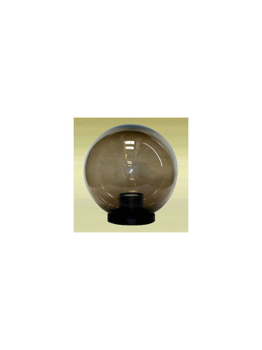 Aca Outdoor Globe Floor Lamp IP45 for E27 Socket Black