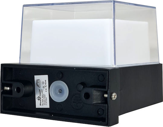 Powertech Επιτοίχιο Εξωτερικό Σποτ LED IP65 7W με Φυσικό Λευκό Φως 10.5x9.5x8.5εκ.