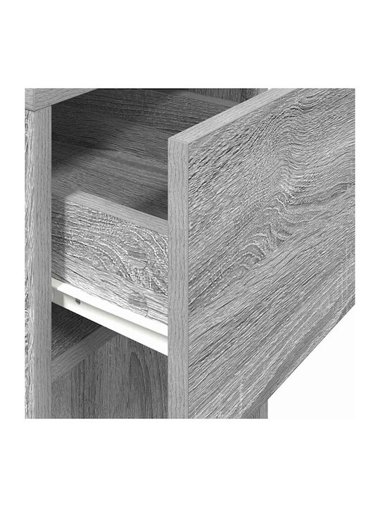 Computer Tower Stand Drawer Grey Sonoma 30x44x74 cm Grey Sonoma 858736