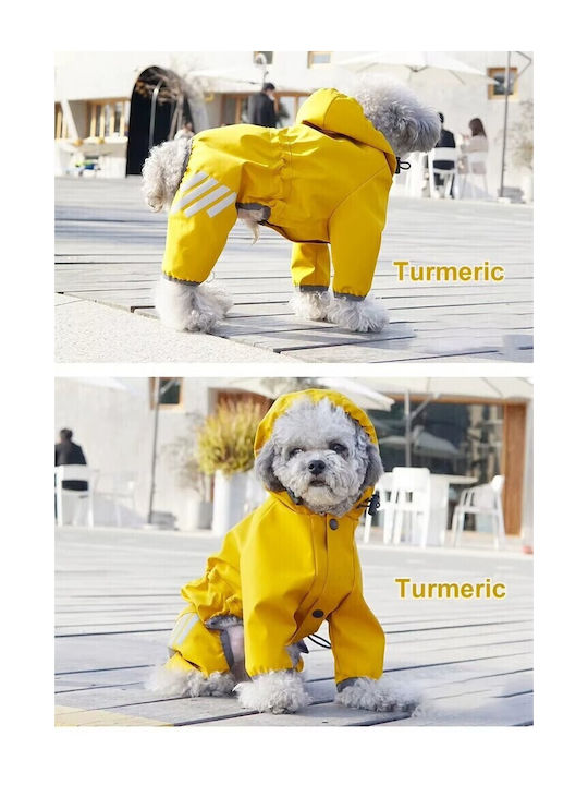 Haine pentru câini Impermeabil Cu glugă Galben