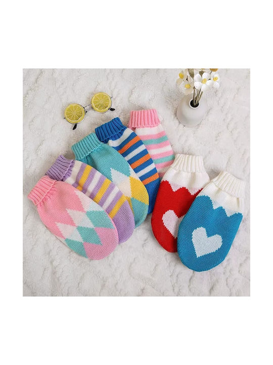 Knitted Pet Sweater Light Blue L L16-22xW32xH25cm