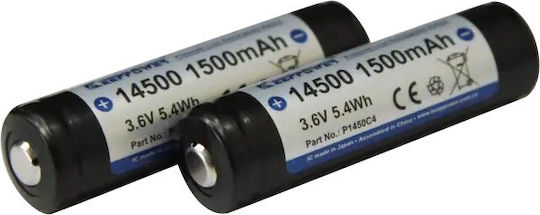 Батерия Keeppower 14500 1500mAh с повишена положителна защита