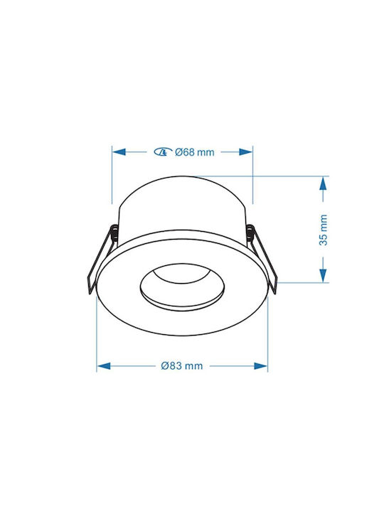 123led Spot Floor Lamp IP65 for GU10 Socket Silver