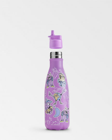 Chilly's Παιδικό Παγούρι Ανοξείδωτο με Καλαμάκι 350ml