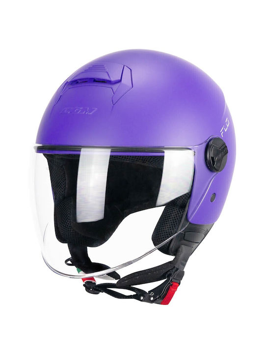 CGM 167A Purple Mat Motorcycle Helmet Jet ECE 22.06 1050gr