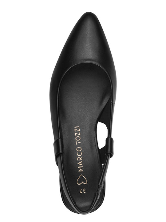 Pumps mit Riemchen & Chunky flacher Absatz Schwarz