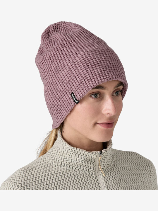 Snowdrifter Beanie Unisex Beanie Knitted in Purple color