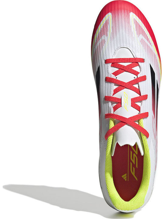 adidas F50 Club Fußballschuhe mit Stollen Weiß