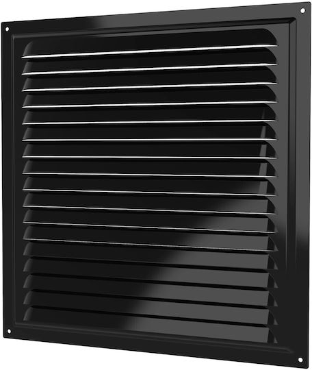 Mmotors Persidă de Ventilație 25x25cm Pătrată cu Plasă de Ventilație
