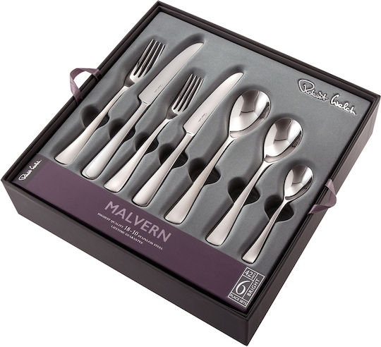 Robert Welch 18/10 Stainless Steel Cutlery Set Silver 42 Pieces