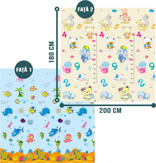 Mehrfarbig für 0++ Monate (LxB) 200x180cm