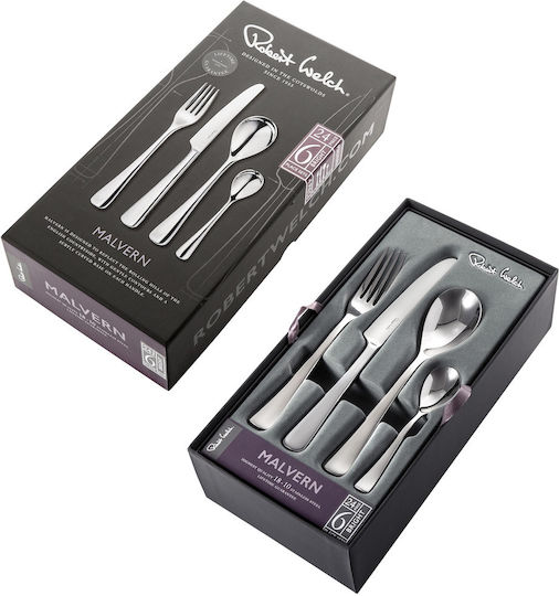Robert Welch Cutlery Set Stainless Silver 24pcs