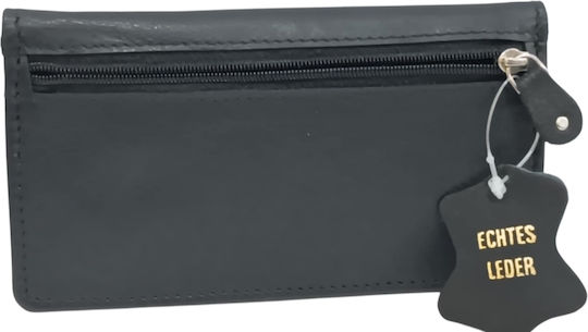 Pierre Cardin Leather Tobacco Pouch With Snap Closure Black