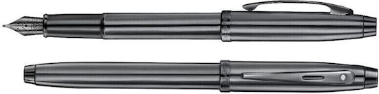 Sheaffer Πένα Γραφής Medium Γκρι με Μπλε Μελάνι