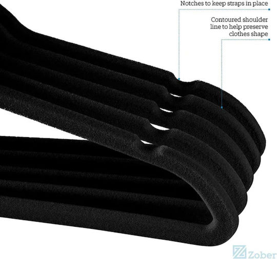 Olympus Clothes Hanger Black 20pcs