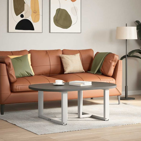 vidaXL Metallic Furniture Leg 2 Pieces Suitable for Office Table / Coffee Table 60x25x42cm White