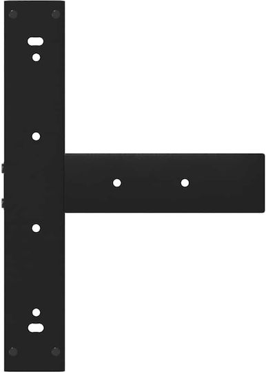 vidaXL Metallisches Möbelbein 2Stücke Für Tisch / Beistelltisch / Büro 60x35x72cm Schwarz
