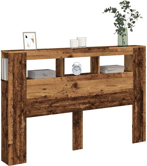 vidaXL Hölzernes Kopfstütze für Betten Braun 160x103,5cm