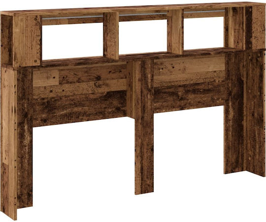 vidaXL Hölzernes Kopfstütze für Betten Braun 160x103,5cm