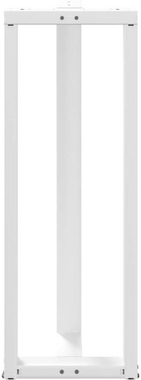 vidaXL Metallic Furniture Leg 2 Pieces Suitable for Table / Coffee Table / Office 50x35x110cm White