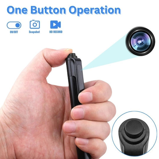 Cameră Ascunsă Stilou 1080p cu Slot pentru Card de Memorie