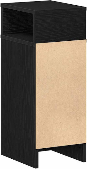 Wooden Black Bedside Tables 2 Pieces 25x31x66cm