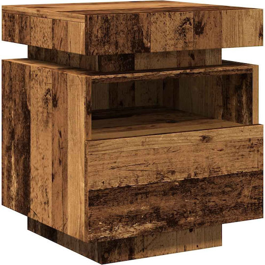 Wooden Bedside Tables Vintage Wood 2 Pieces 40x39x48.5cm