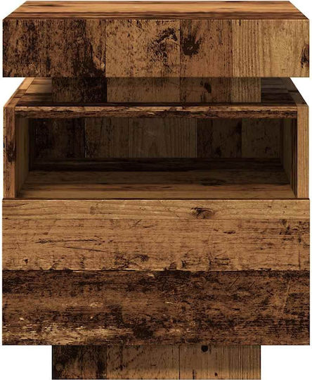 Wooden Bedside Tables Vintage Wood 2 Pieces 40x39x48.5cm