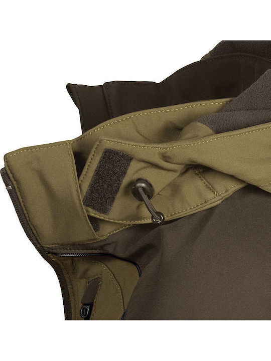 Cofra Clay Αντιανεμικό Κυνηγετικό Μπουφάν Softshell Καφέ