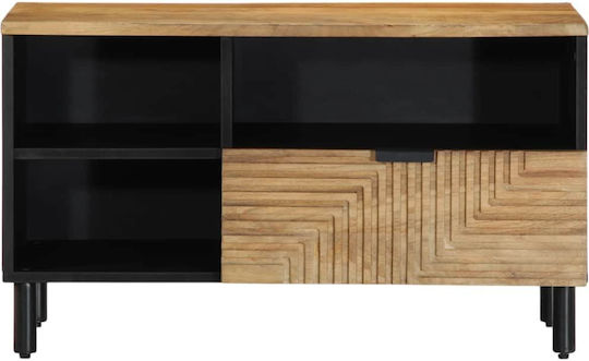 TV Stand Made of Solid Wood Brown M80xD33xH46cm
