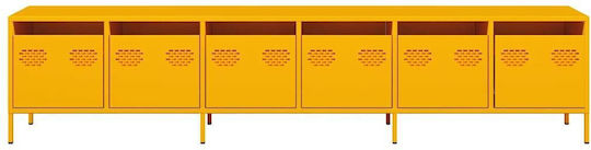 Шкаф за телевизор Метален Mustard Yellow Д202xШ39xВ43.5см