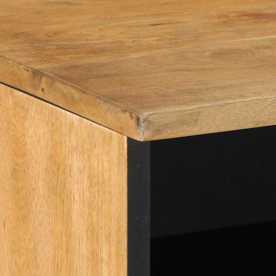 TV Stand Made of Solid Wood Brown M80xD33xH46cm