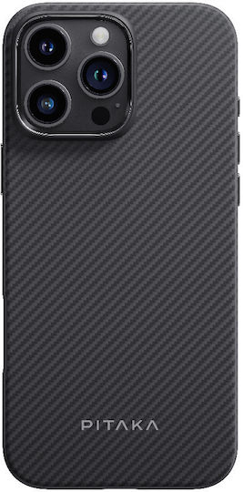 Pitaka Back Cover Δερμάτινο Μαύρο (iPhone 16 Pro)