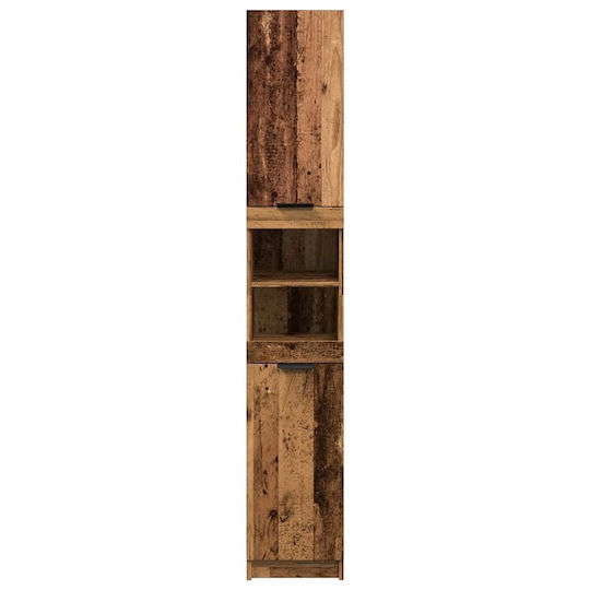 vidaXL Στήλη Μπάνιου Δαπέδου Μ32xΒ34xΥ188.5cm Καφέ
