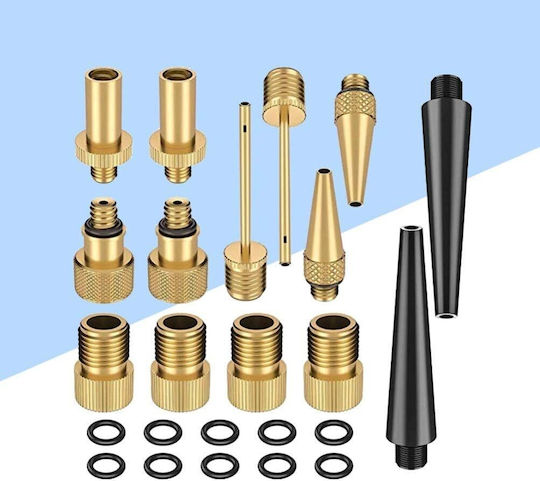 24-piece Vulcanizing Set Bicycles Inflatable Toys Zola Made Metal Plastic Dv Sv Av Sv Valve