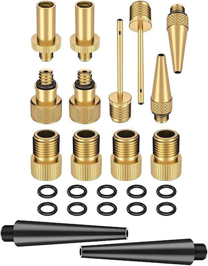 24-piece Vulcanizing Set Bicycles Inflatable Toys Zola Made Metal Plastic Dv Sv Av Sv Valve